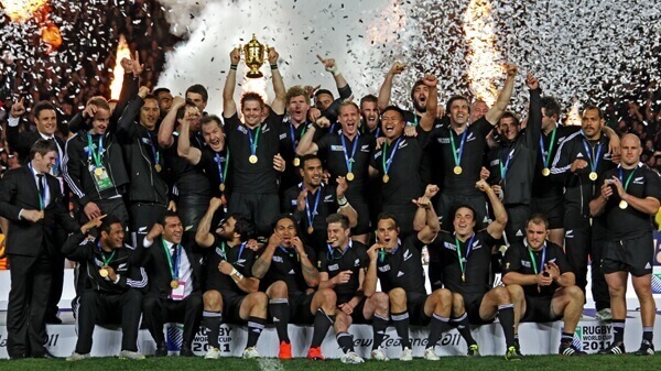New Zealand with Rugby World Cup