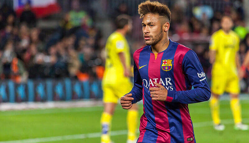 Neymar with Barcelona