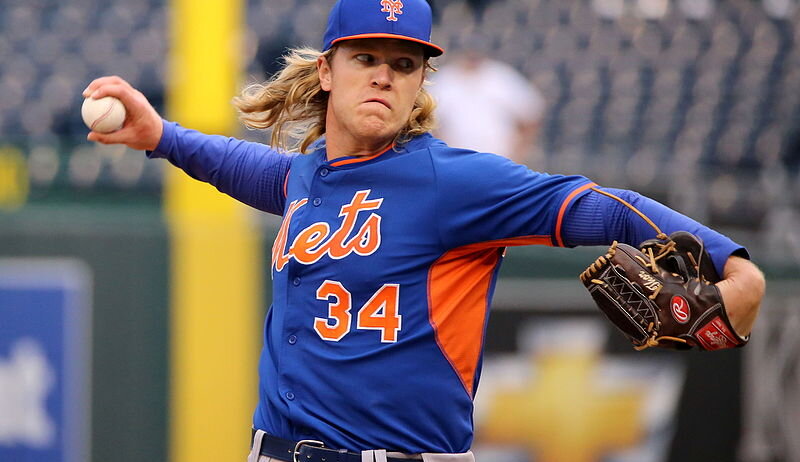 Syndergaard delivering a pitch