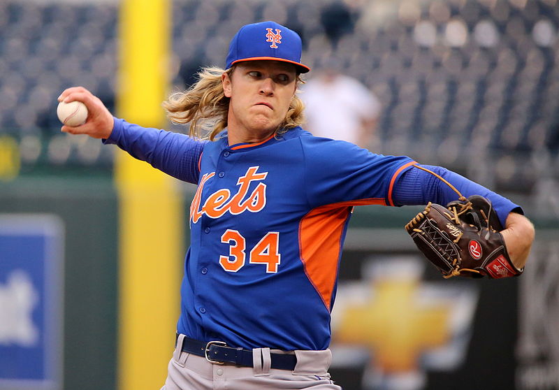 Syndergaard delivering a pitch