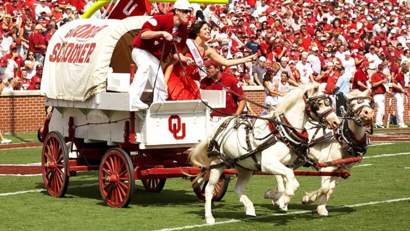 Oklahoma Sooners' chuckwagon.