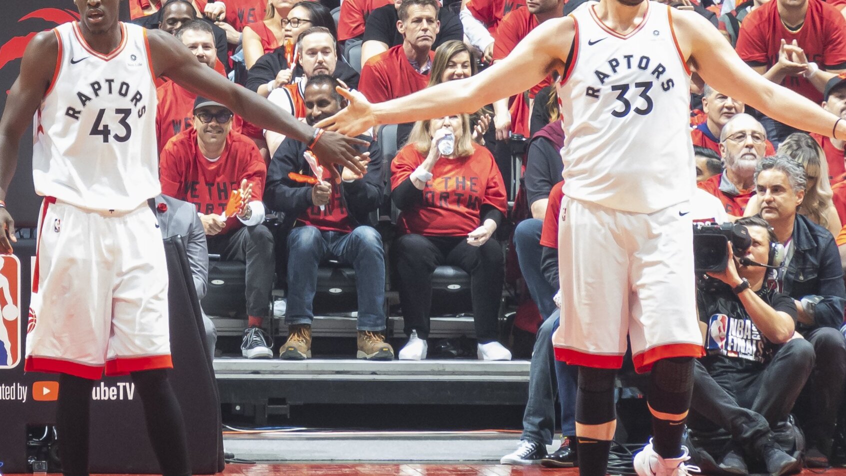 Paskal Siakam and Marc Gasol