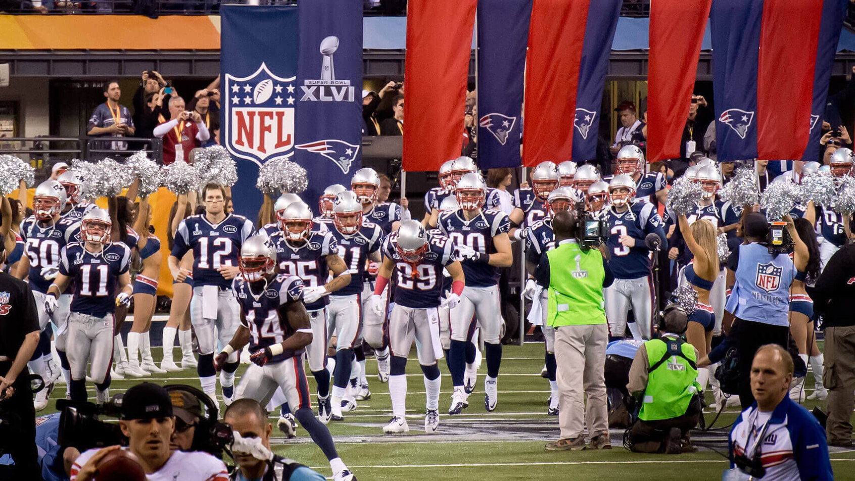 New England Patriots take the field