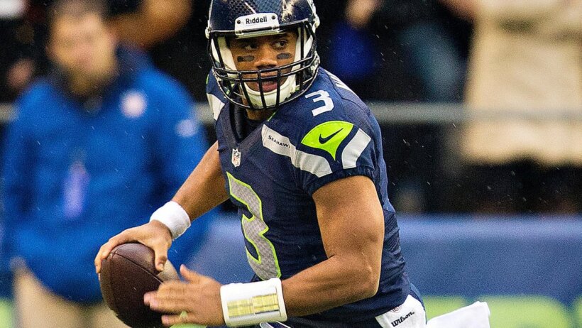 Russell Wilson running