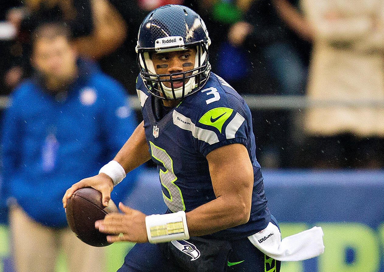 Russell Wilson running