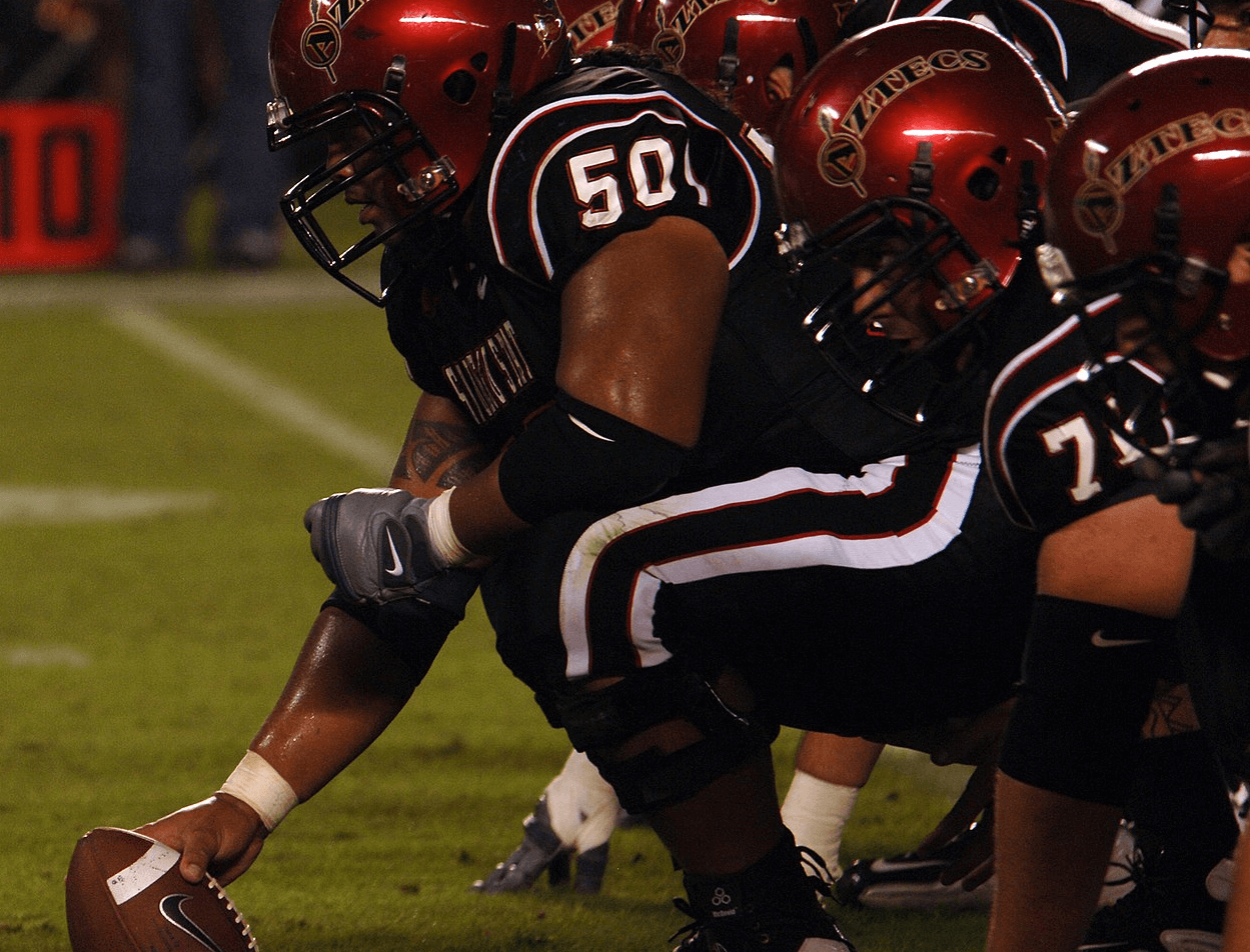 SDSU offensive line