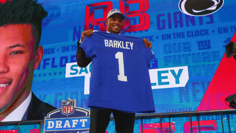 Saquon Barkley Giants RB at 2018 NFL Draft