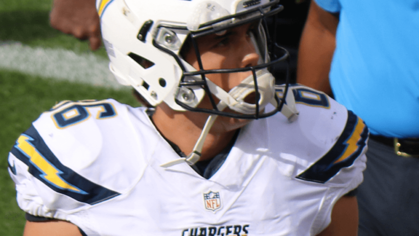 Hunter Henry on sideline
