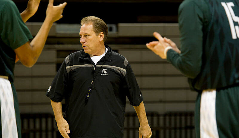 Michigan State head coach Tom Izzo