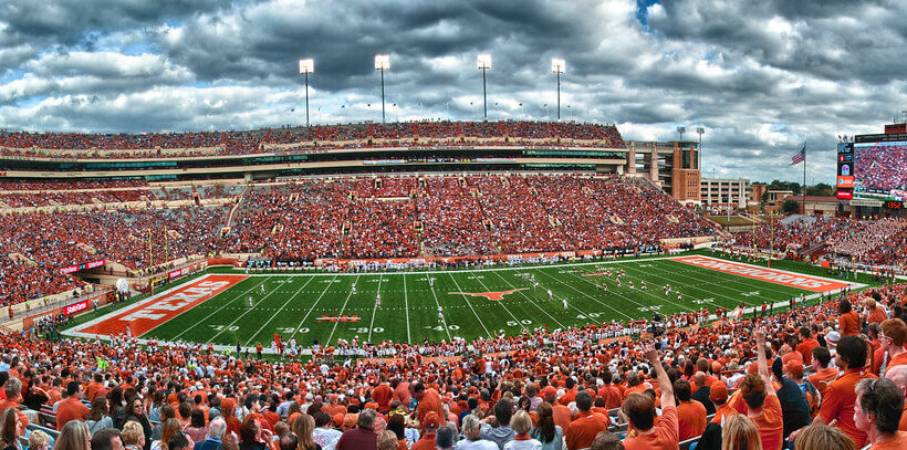 The Texas Longhorns football field