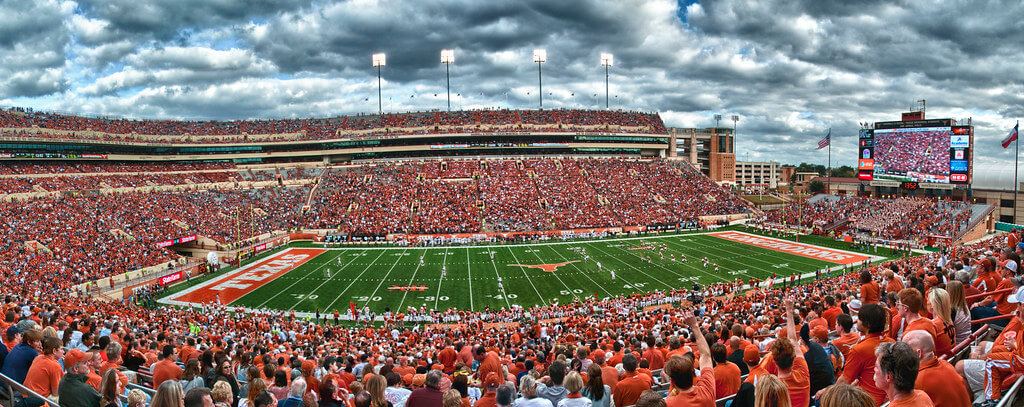 The Texas Longhorns football field