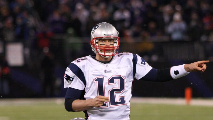 Tom Brady pre-snap