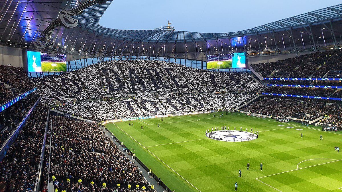 The south stand at Tottenham Hotspur Stadium
