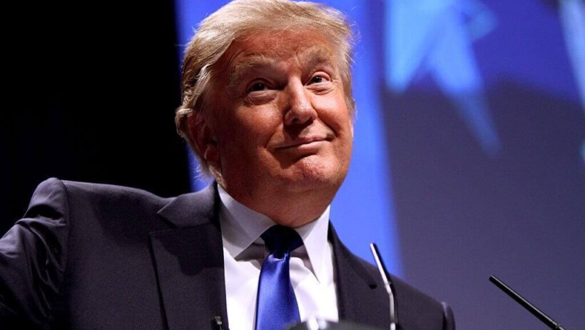 Donald Trump smirking
