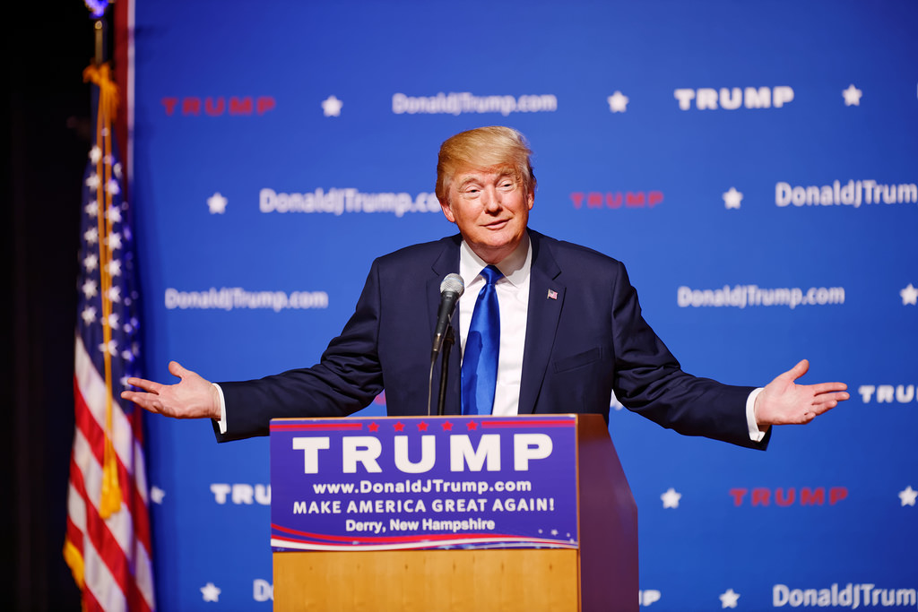 Trump seemingly says, "What, me worry?"