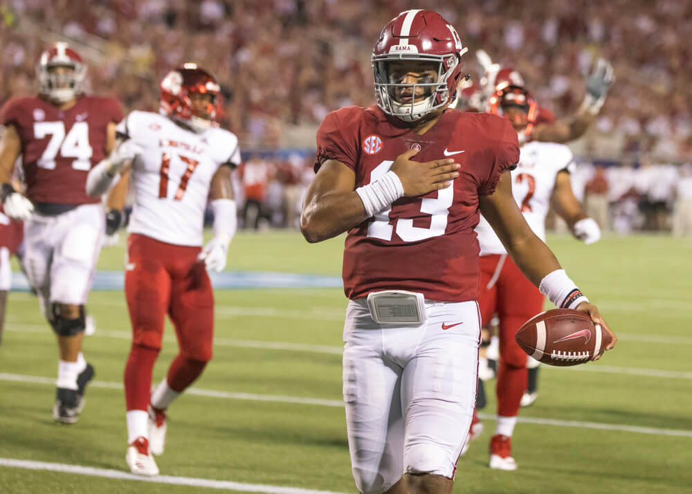 Alabama Crimson Tide quarterback Tua Tagovailoa