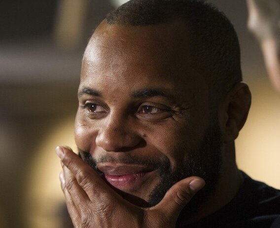 Daniel Cormier looking smug