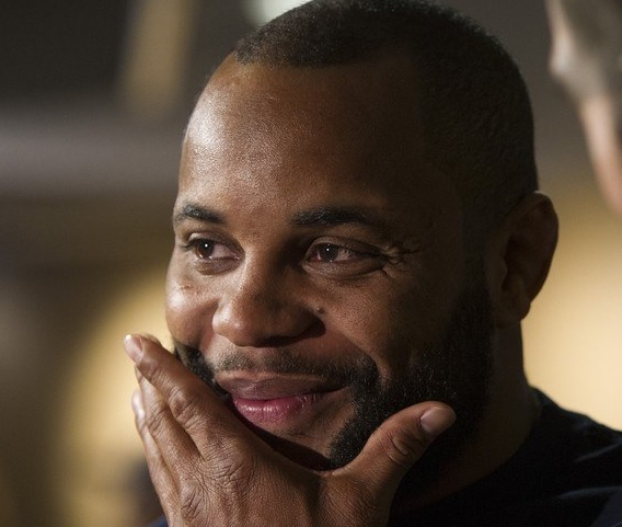 Daniel Cormier looking smug