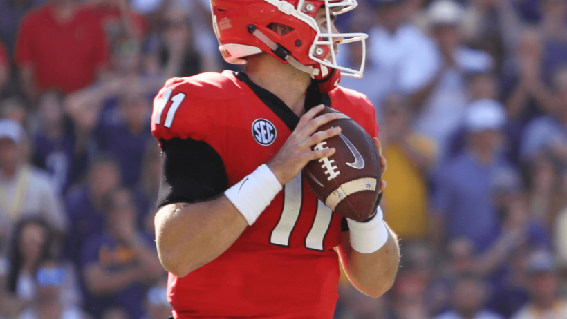 UGA quarterback Jake Fromm in the pocket
