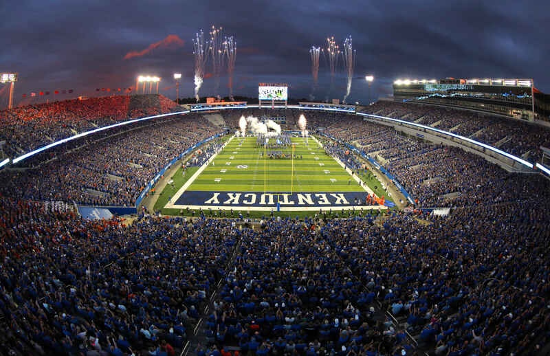 Wide shot of Kroger Fieldat the University of Kentucky