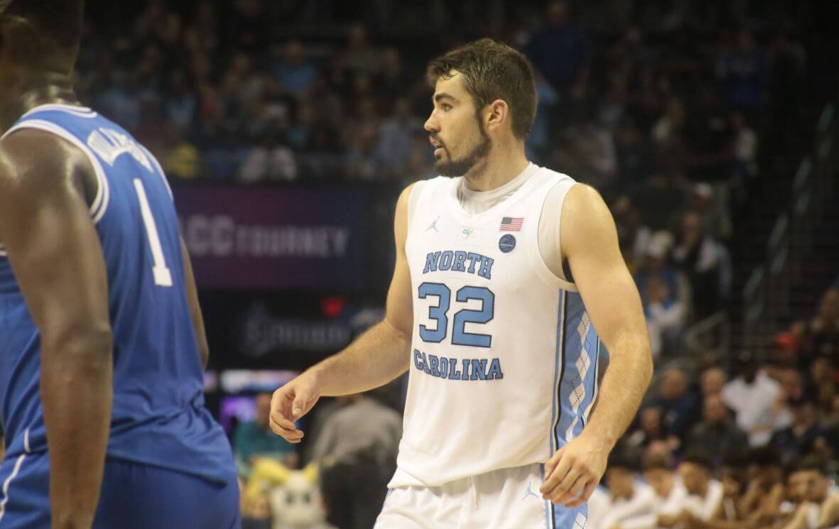 UNC Tar Heels forward Luke Maye.