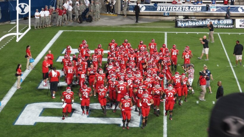 Utah Utes on the field