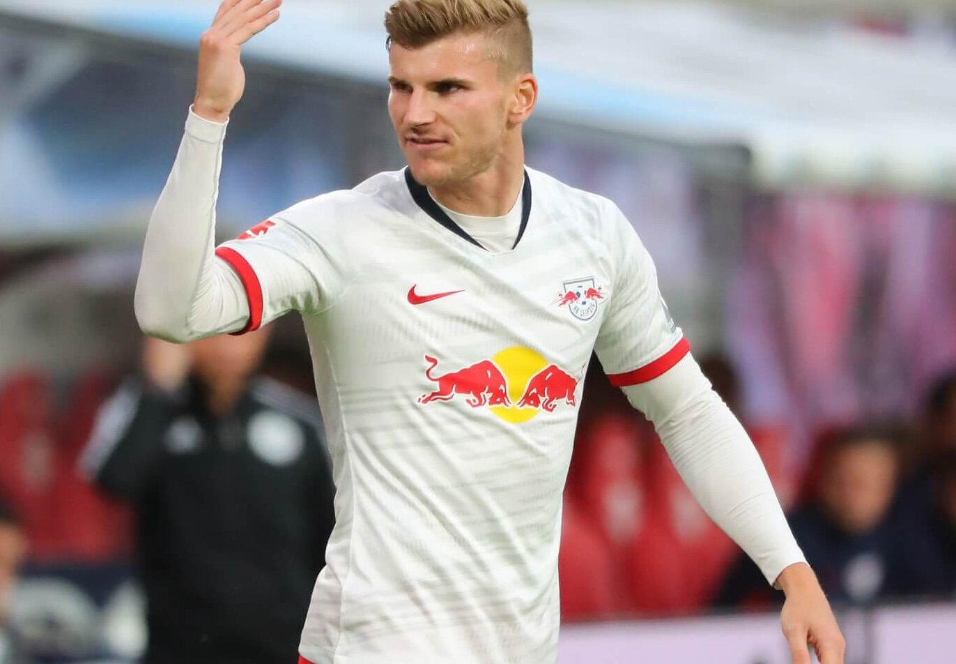 Forward Timo Werner has been in form dyring Red Bull Leipzig's impressive strt to the season.