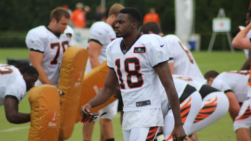 AJ Green at Bengals practise.