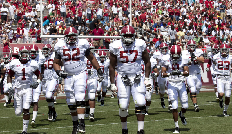 Alabama Crimson Tide football entrace