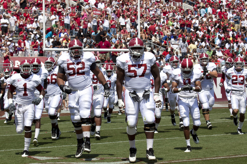 Alabama Crimson Tide football entrace