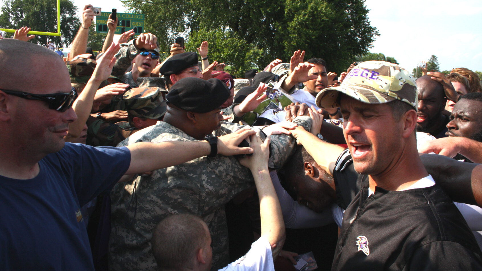 Baltimore Ravens head coach John Harbaugh.
