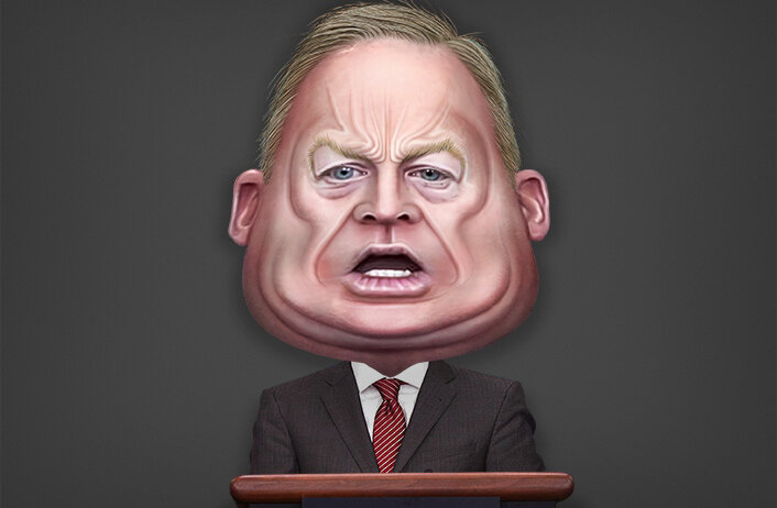 Sean Spicer quits in anger
