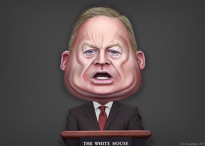 Sean Spicer quits in anger