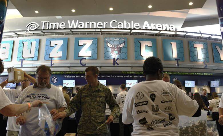 Charlotte Hornets home arena.