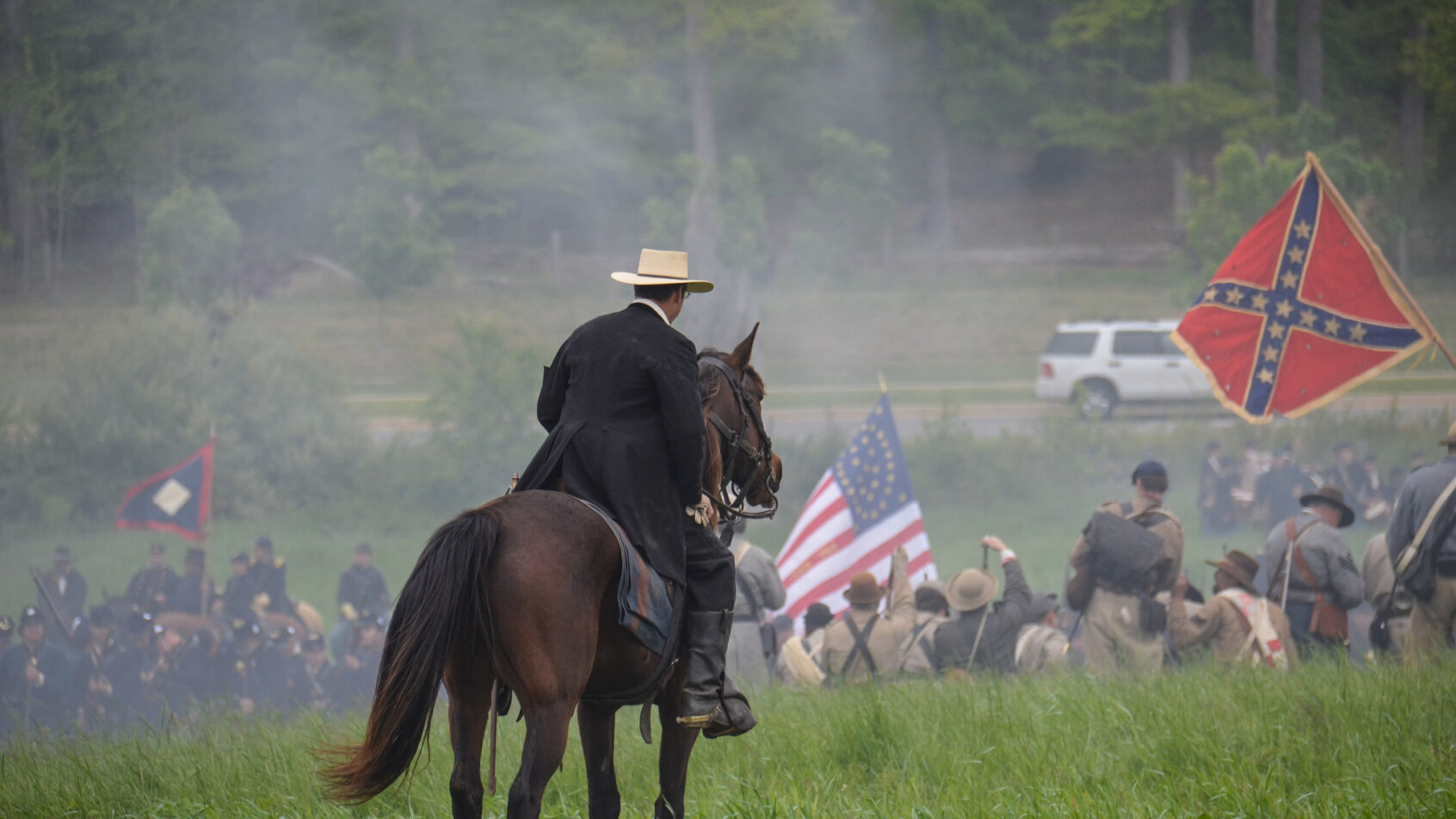 A civil war reenactment