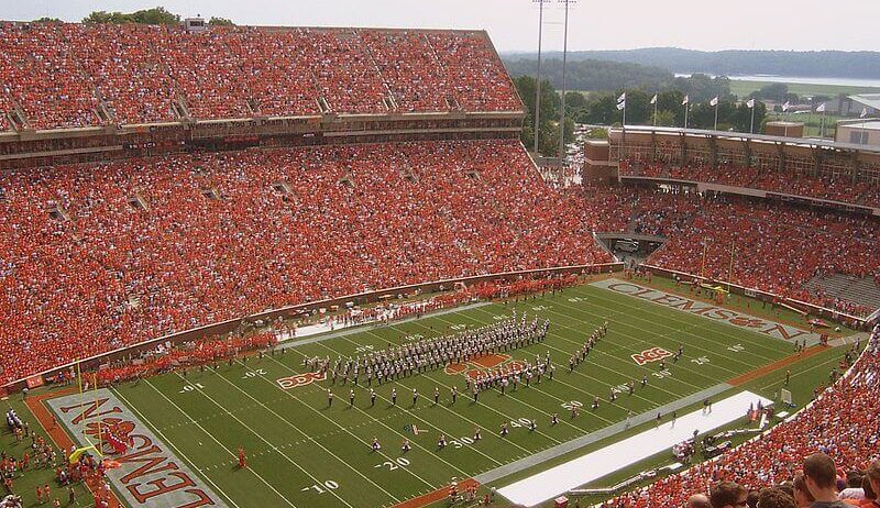Clemson's home stadium.
