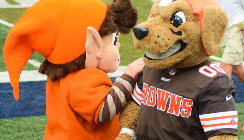Cleveland Browns mascot.