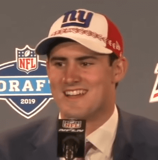 Daniel Jones at the 2019 NFL Draft