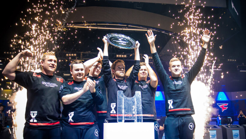 FaZe celebrating their 2018 IEM Sydney championship