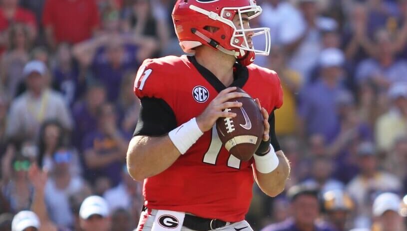 Georgia QB Jake Fromm in the pocket