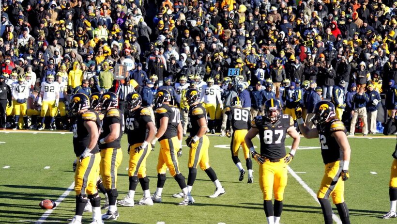 Iowa Hawkeyes walking