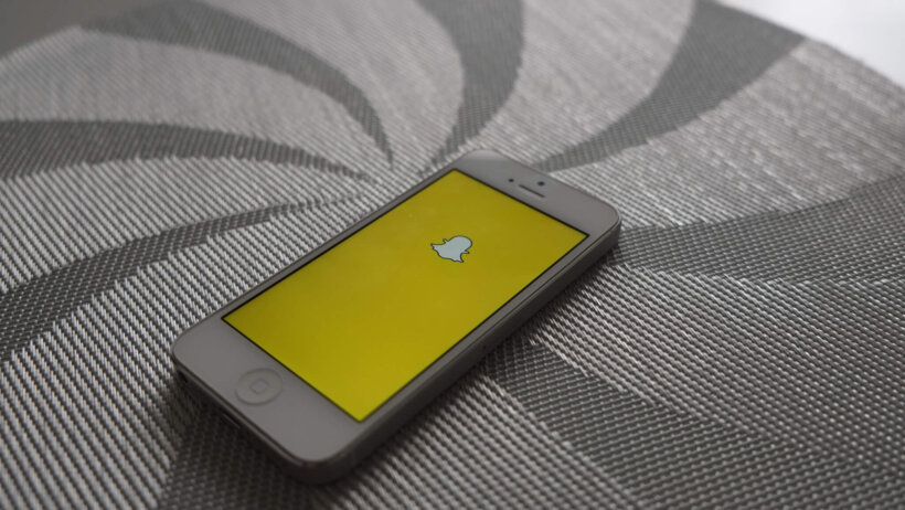 Snapchat on an iphone