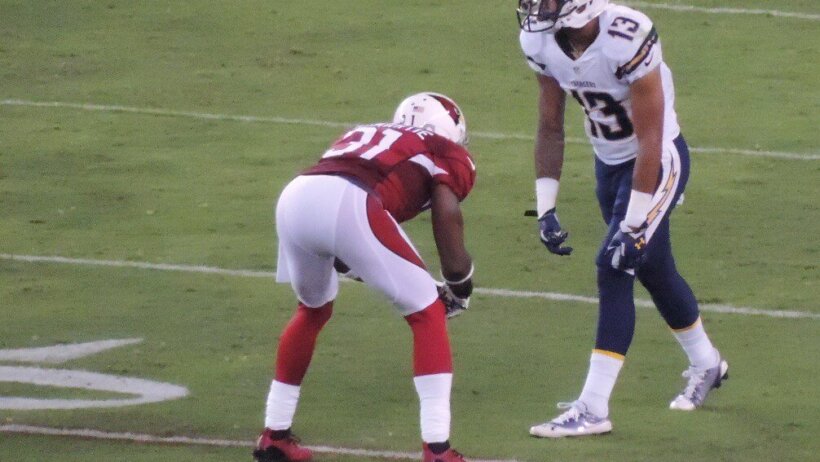 Keenan Allen at the line of scrimmage