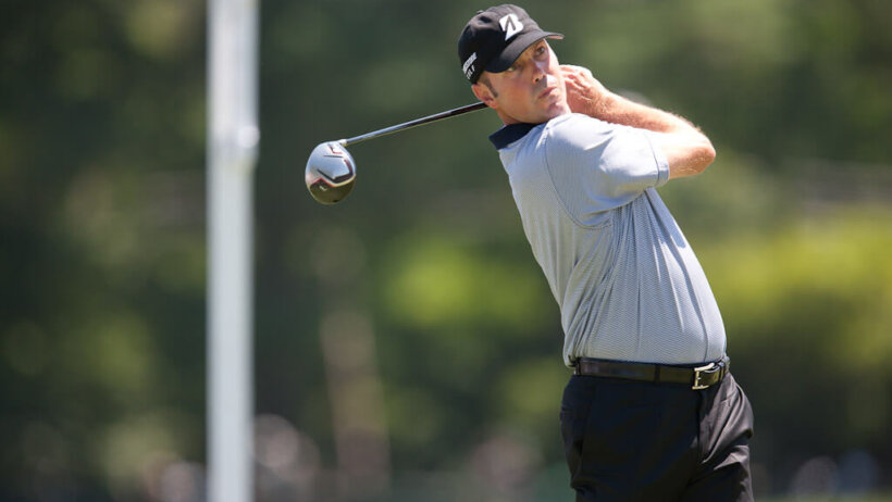 Matt Kuchar on the tee