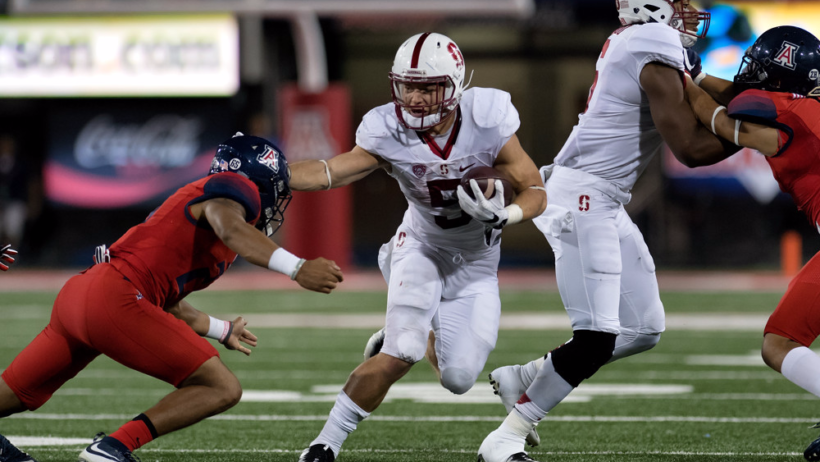 Christian McCaffrey playing for Stanford