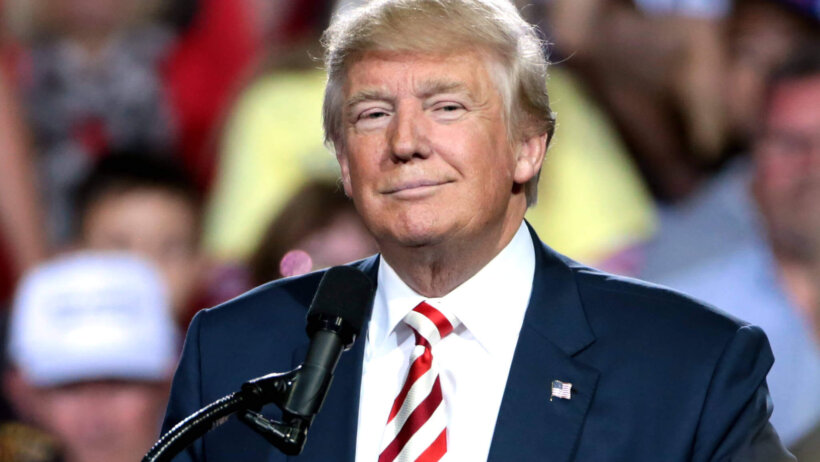 Donald Trump looking smug