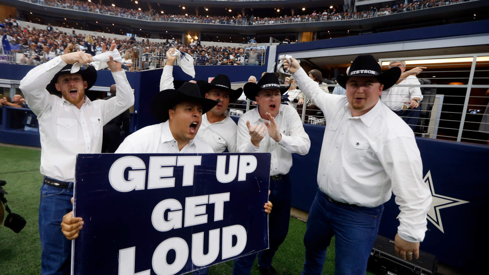 Fans at AT&T Stadium