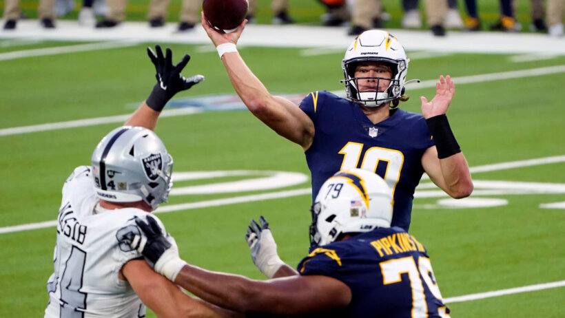 Los Angeles Chargers quarterback Justin Herbert