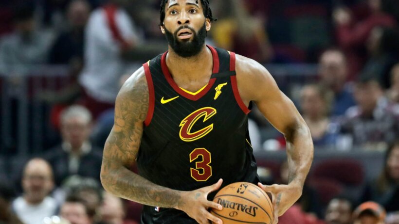 Andre Drummond about to pass basketball