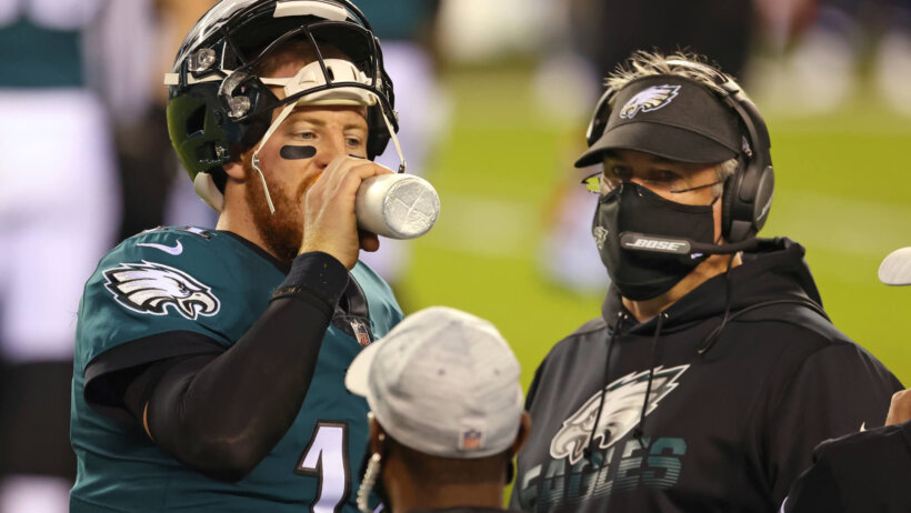 Wentz and Pederson of the Eagles